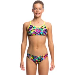 Funkita - Spray On - Girls Racerback Two Piece