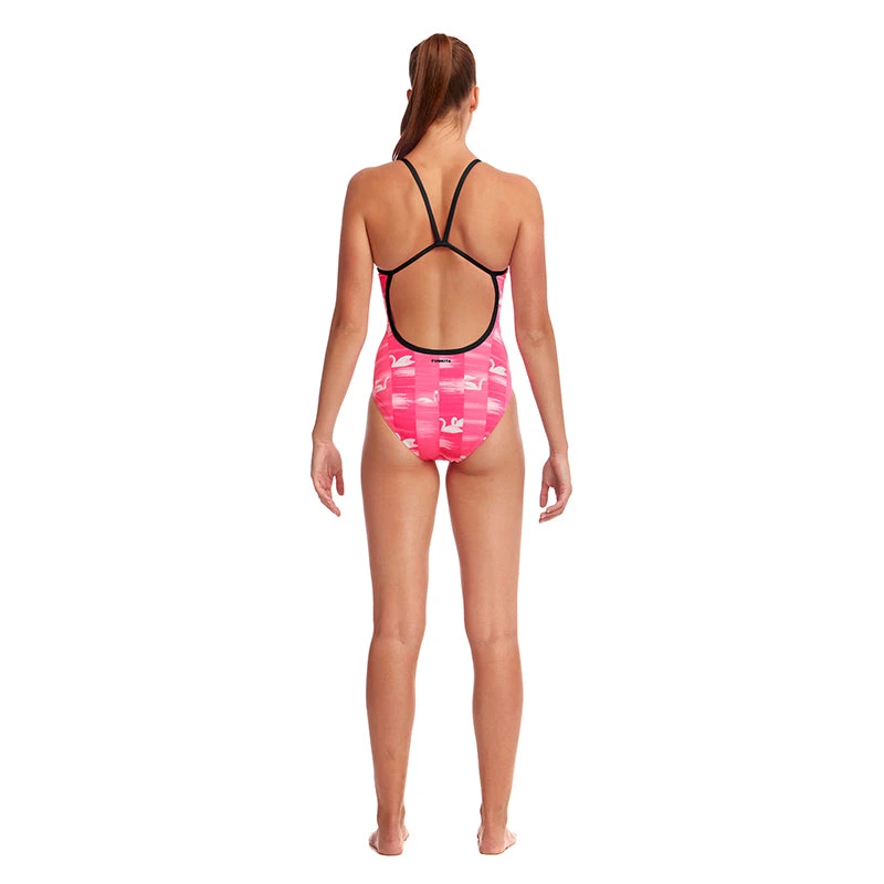 Funkita - Swan Lake - Ladies Single Strap One Piece - Image 3