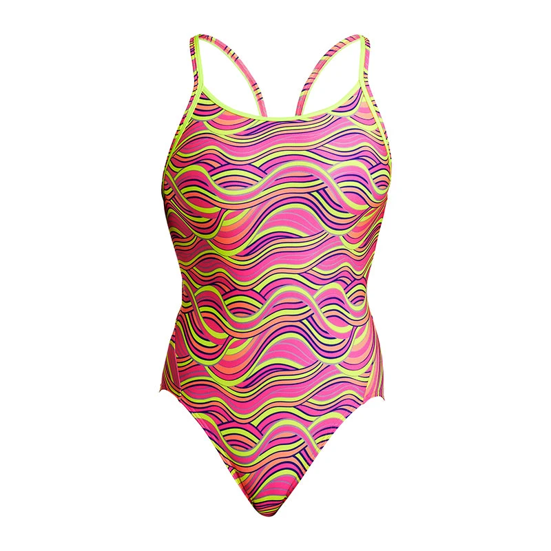 Funkita - Swerve Up - Ladies Eco Diamond Back One Piece - Image 2