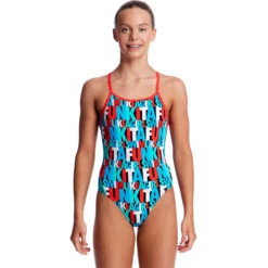 Funkita - Swim Squad - Girls Diamond Back One Piece