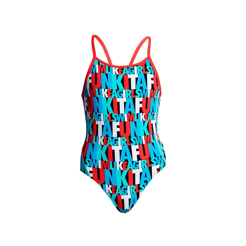 Funkita - Swim Squad - Girls Diamond Back One Piece - Image 2