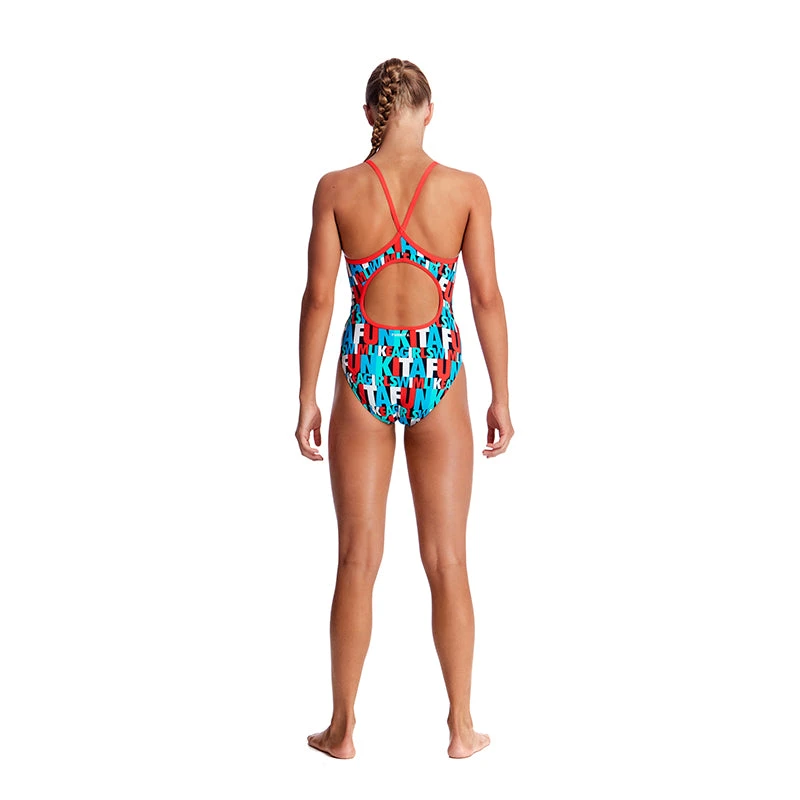 Funkita - Swim Squad - Girls Diamond Back One Piece - Image 3