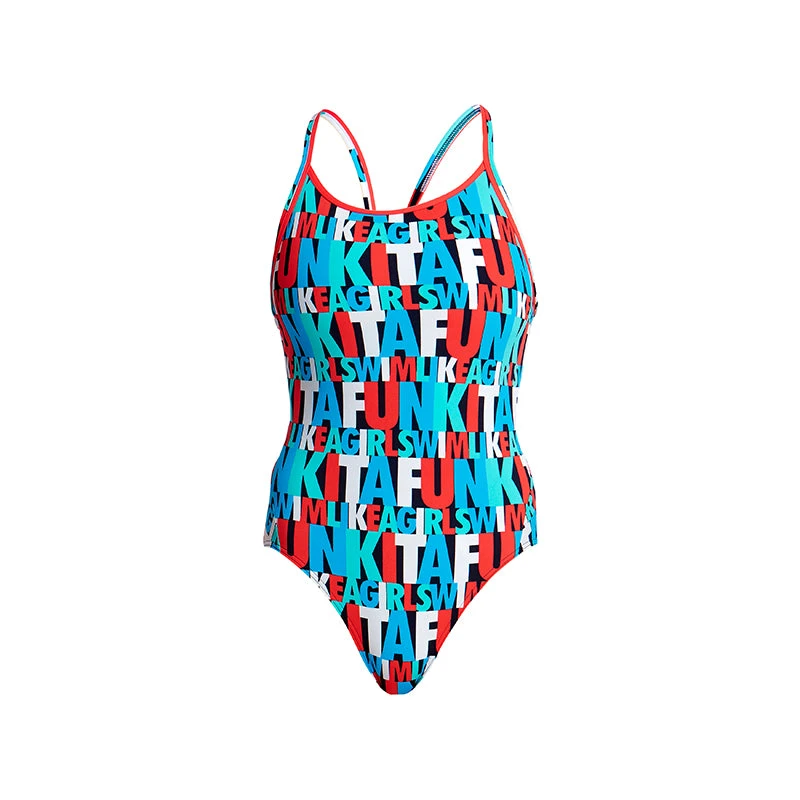 Funkita - Swim Squad - Ladies Diamond Back One Piece - Image 2