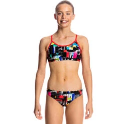 Funkita - Test Signal - Girls Racerback Two Piece