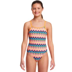 Funkita - Ziggy Pop - Girls Diamond Back One Piece