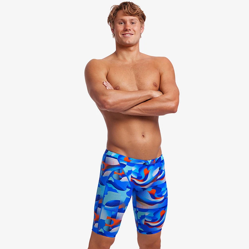 Funky Trunks - Battle Blue - Mens Training Jammers - Image 4