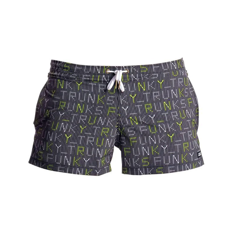 Funky Trunks - Binary Bro Mens Shorty Shorts - Image 2