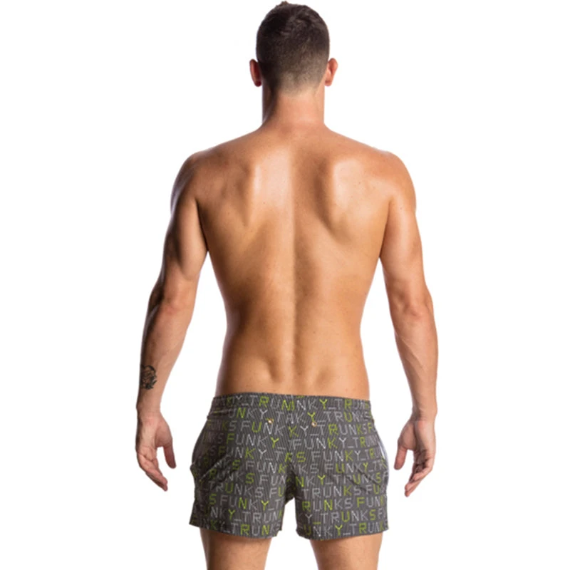 Funky Trunks - Binary Bro Mens Shorty Shorts - Image 3