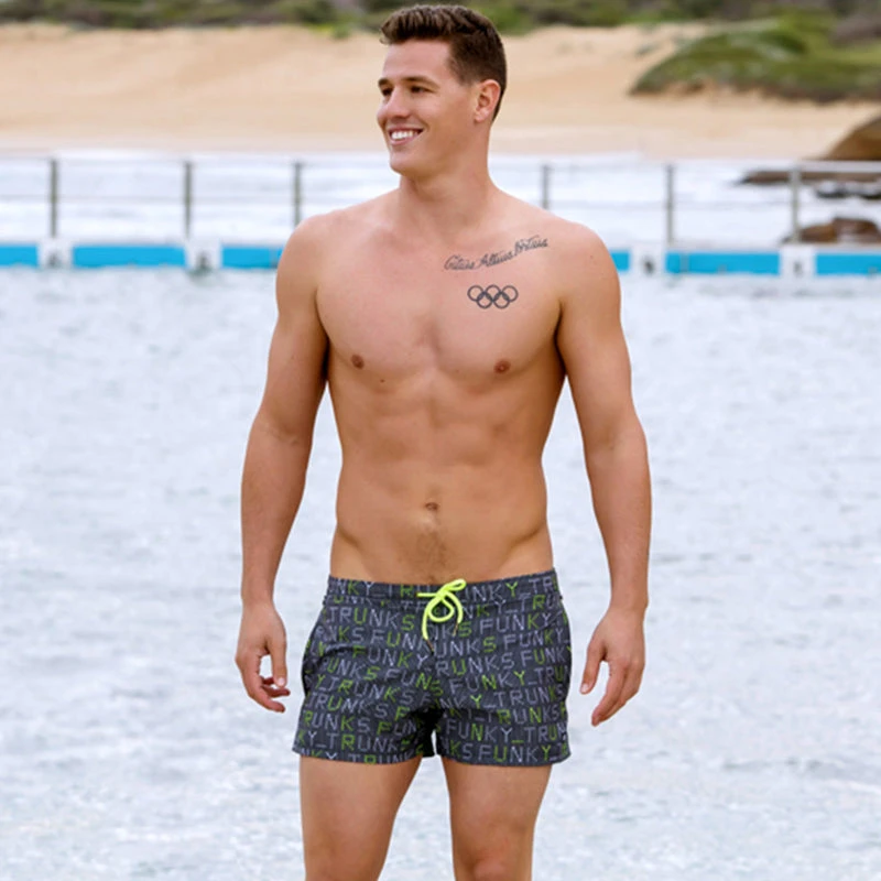 Funky Trunks - Binary Bro Mens Shorty Shorts - Image 5