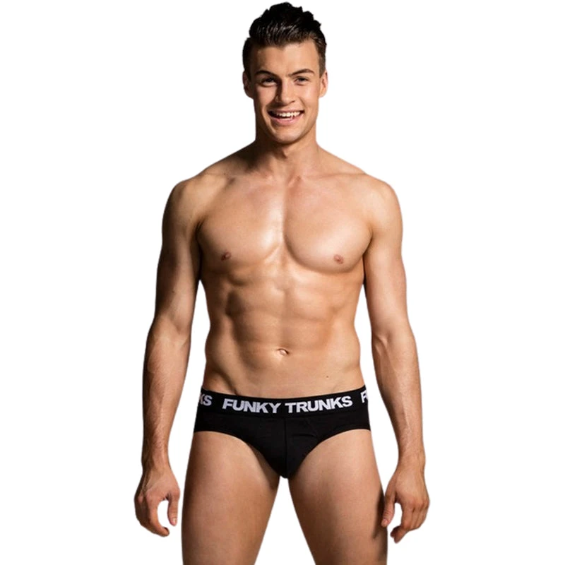 Funky Trunks - Black Attack - Mens Underwear Briefs