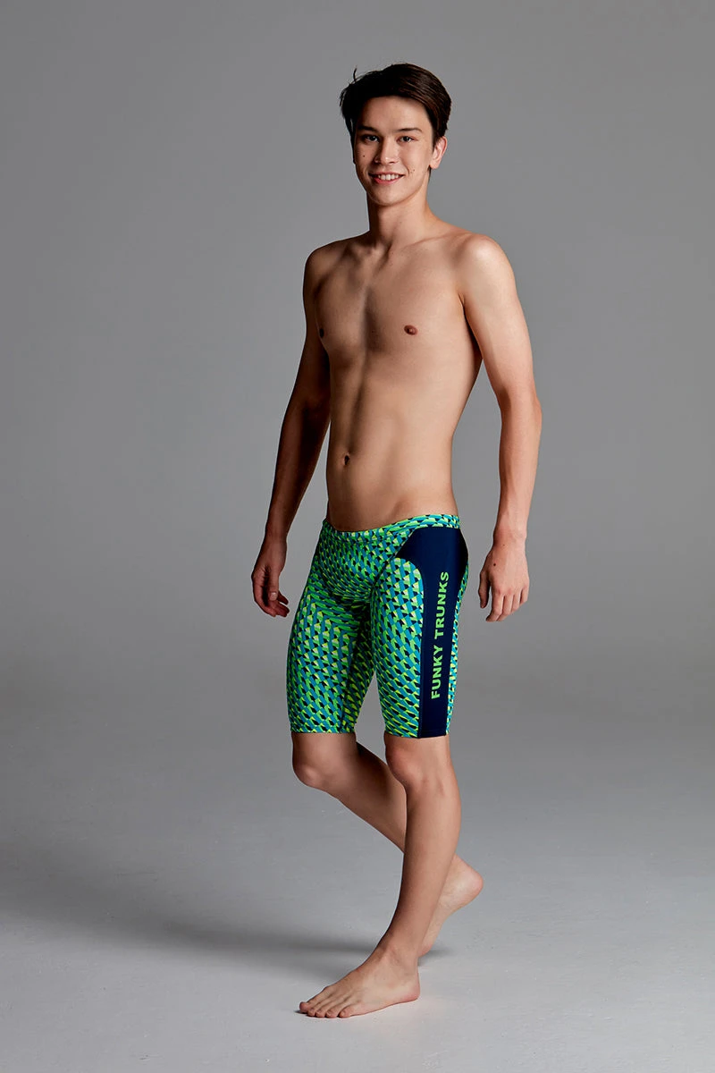 Funky Trunks - Green Gator Boys Training Jammers - Image 6
