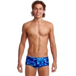 Funky Trunks - Leaf Laser - Mens Sidewinder Trunks