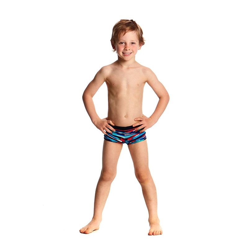 Funky Trunks - Meshed Up Toddler Boys Square Trunks - Image 5
