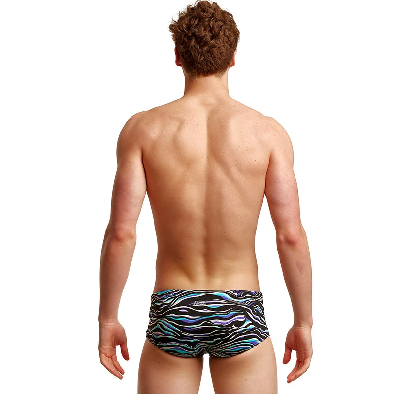 Funky Trunks - Oil Slick - Mens Eco Sidewinder Trunks - Image 3