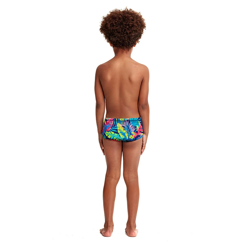 Funky Trunks - Palm Off - Toddler Boys Eco Printed Trunks - Image 3