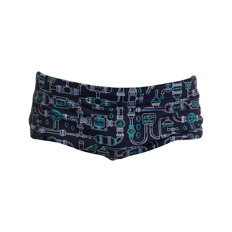 Funky Trunks - Pooped - Boys Eco Sidewinder Trunks - Image 2