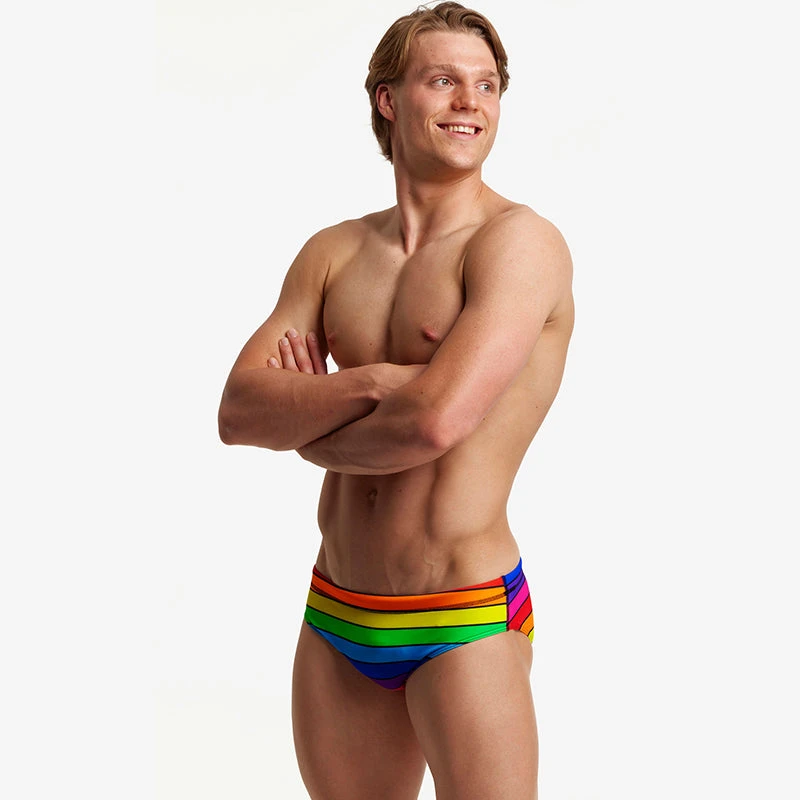Funky Trunks - Rainbow Racer - Men's Classic Briefs - Image 3