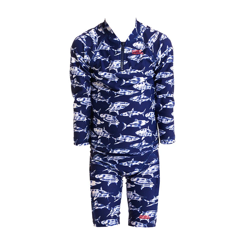 Funky Trunks - Rompa Chompa - Toddler Boys Zippy Rash Vest - Image 2