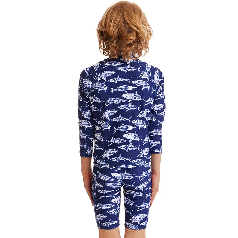 Funky Trunks - Rompa Chompa - Toddler Boys Zippy Rash Vest - Image 3