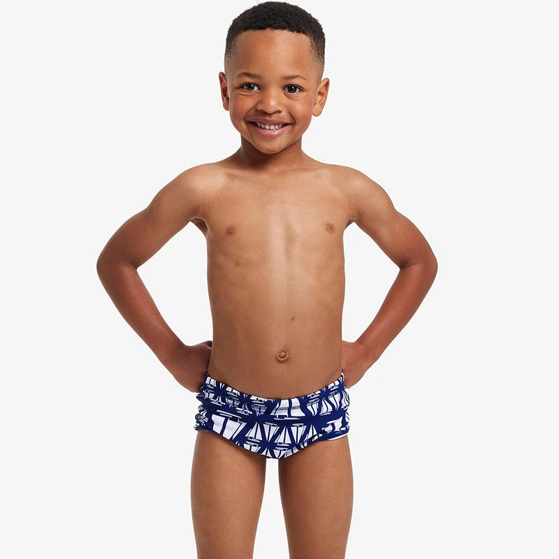 Funky Trunks - Skip Flips - Toddler Boys Printed Trunks - Image 5