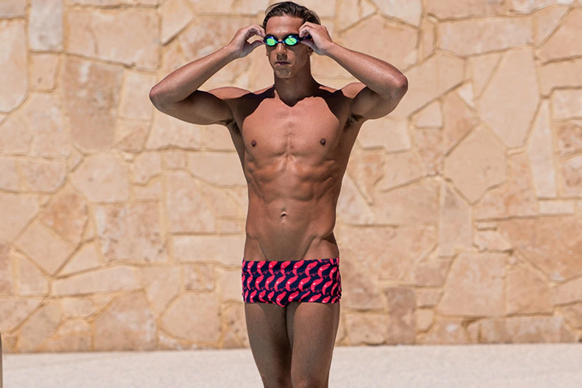 Funky Trunks - The Great Sausage Run Mens Plain Front Trunks - Image 5