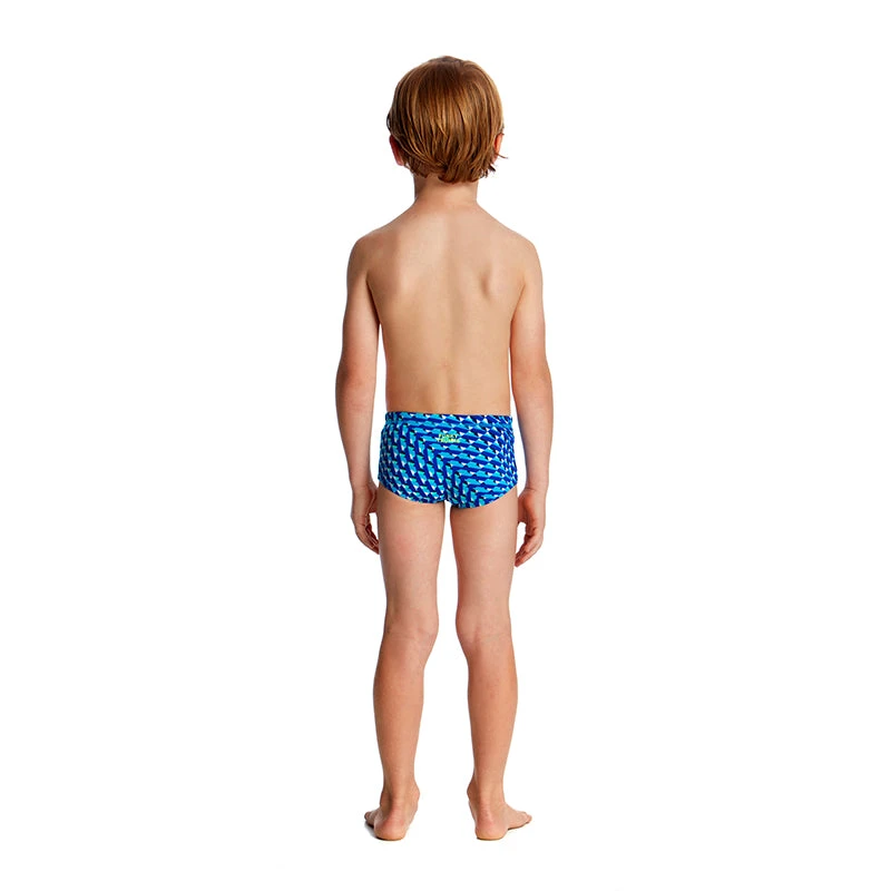 Funky Trunks - Vapour Scale Toddler Boys Printed Trunks - Image 3