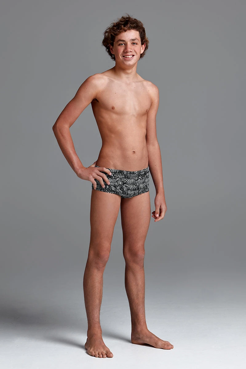 Funky Trunks - Zebra Crossing - Boys Eco Classic Trunks - Image 4