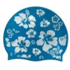 Aqua Happy Hibiscus - Blue Silicone Hat