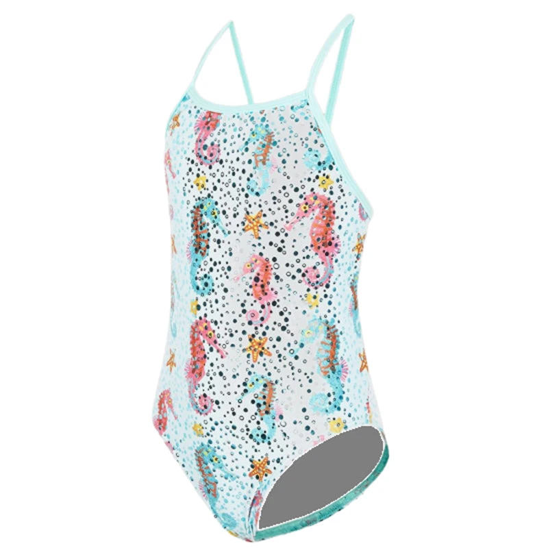 Maru - Bubbles Ecotech Sparkle Fly Back Girls Swimsuit - Aqua - Image 3