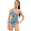 Maru - Splash Ecotech Fly Back Girls Swimsuit - Multi