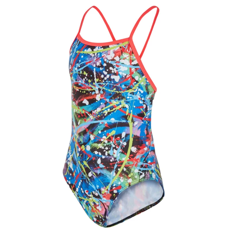 Maru - Splash Ecotech Fly Back Girls Swimsuit - Multi - Image 3