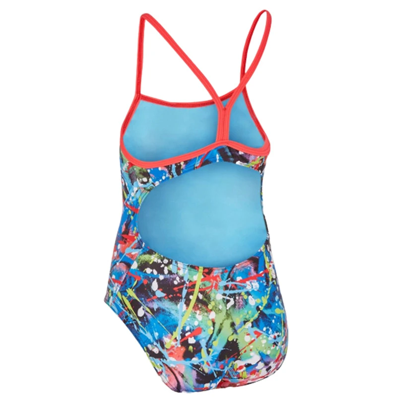 Maru - Splash Ecotech Fly Back Girls Swimsuit - Multi - Image 4