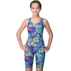 Maru Girls Swimwear - Graffiti Sky Pacer Leg Suit