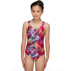 Maru - Starflight Sparkle Apollo Back Girls Swimsuit - Pink