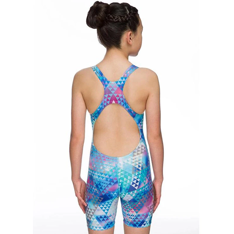 Maru Girls Swimwear - Tri Pacer Shortie Legs Blue - Image 3