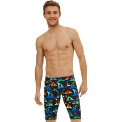 Maru - Shark Bait Pacer Mens Jammer - Black/Multi