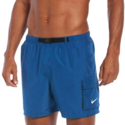 Nike - Belted Packable 5" Volley Short (Dk Marina Blue)