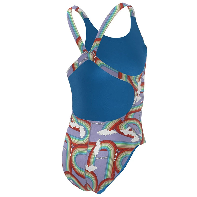 Nike - Girls Hydrastrong Multiple Prints Fastback One Piece (Multi) - Image 2