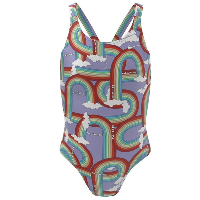 Nike - Girls Hydrastrong Multiple Prints Fastback One Piece (Multi) - Image 3