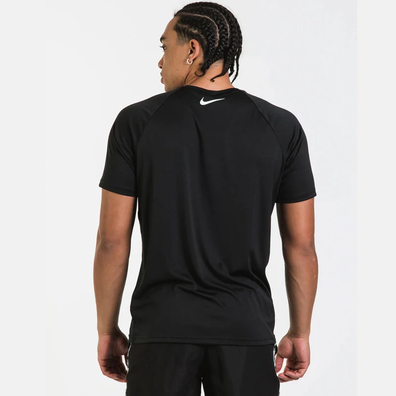 Nike - JDI Swoosh Short Sleeve Hydroguard (Black) - Image 5