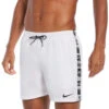 Nike - Logo Tape 5" Volley Short (White)