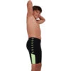Speedo - Boy's Boom Logo Splice Jammer - Black/ZestGreen