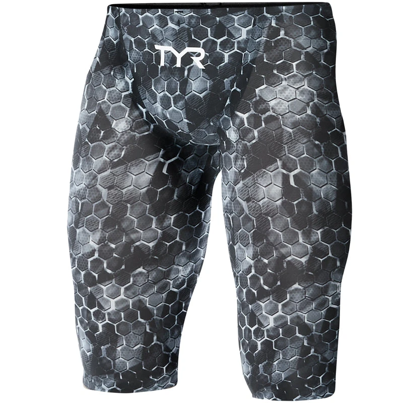 TYR - Avictor® Supernova Mens Jammer Swimsuit - Black/Grey - Image 3