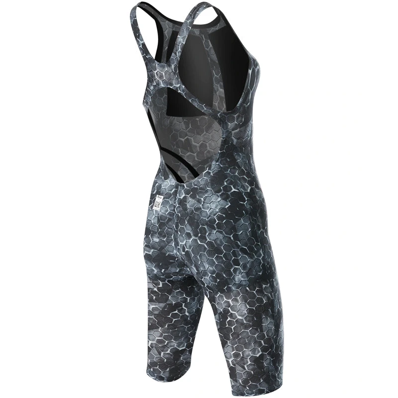 TYR - Avictor® Supernova Open Back Ladies Swimsuit - Black/Grey - Image 7