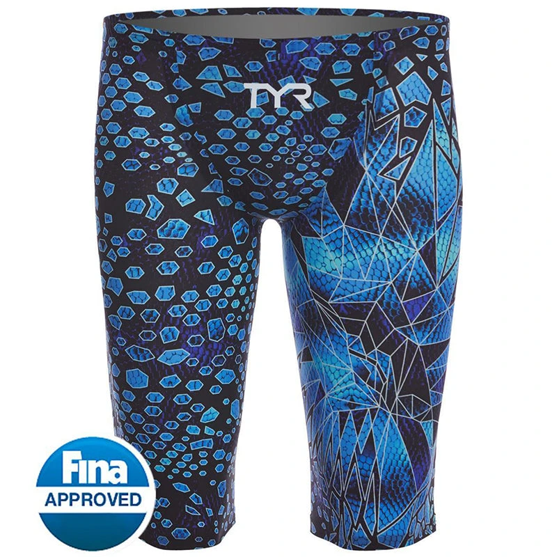 TYR - Avictor® Venom Mens Jammer Swimsuit - Black/Blues - Image 5