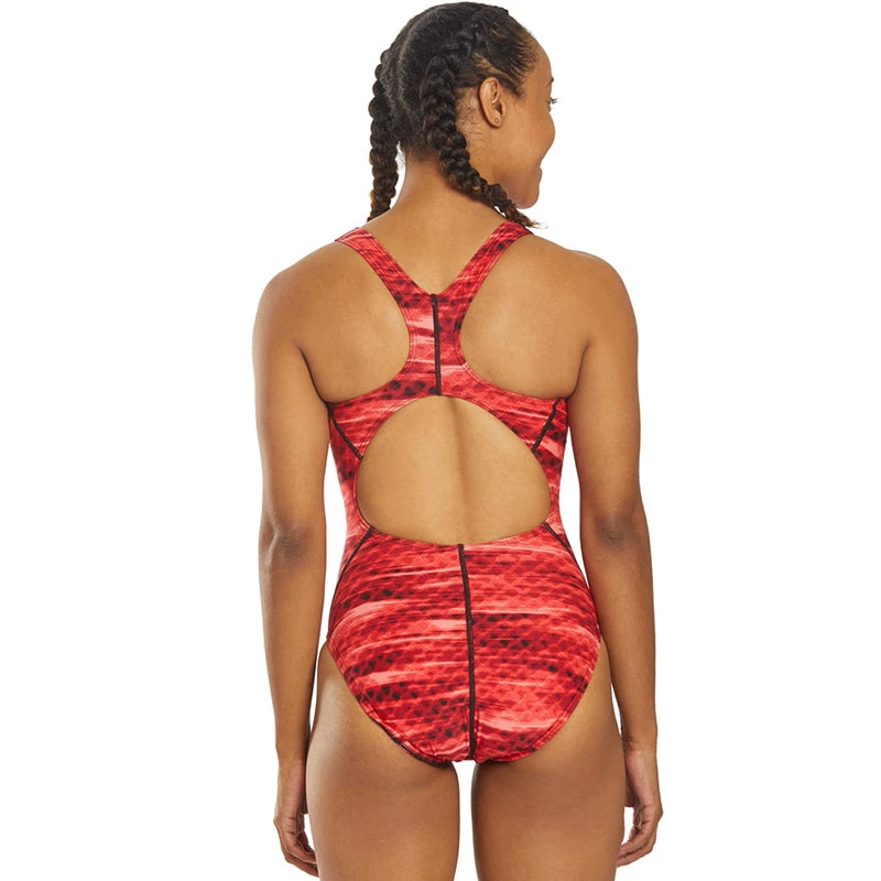 TYR - Castaway Maxfit Ladies Swimsuit - Red - Image 3