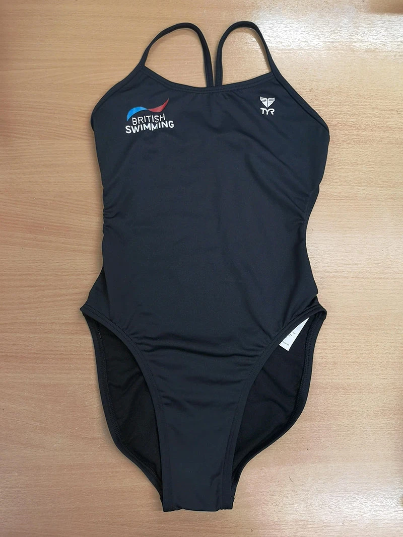 TYR - GB British Swimming Cutoutfit Ladies Swimsuit - Black - Image 4