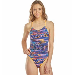 TYR - Kiowa Mojave Cutoutfit Ladies Swimsuit - Orange/Multi