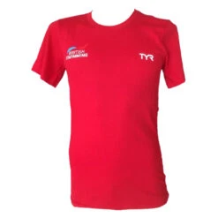 TYR - Unisex T-Shirt Short Sleeve British Federation - Red