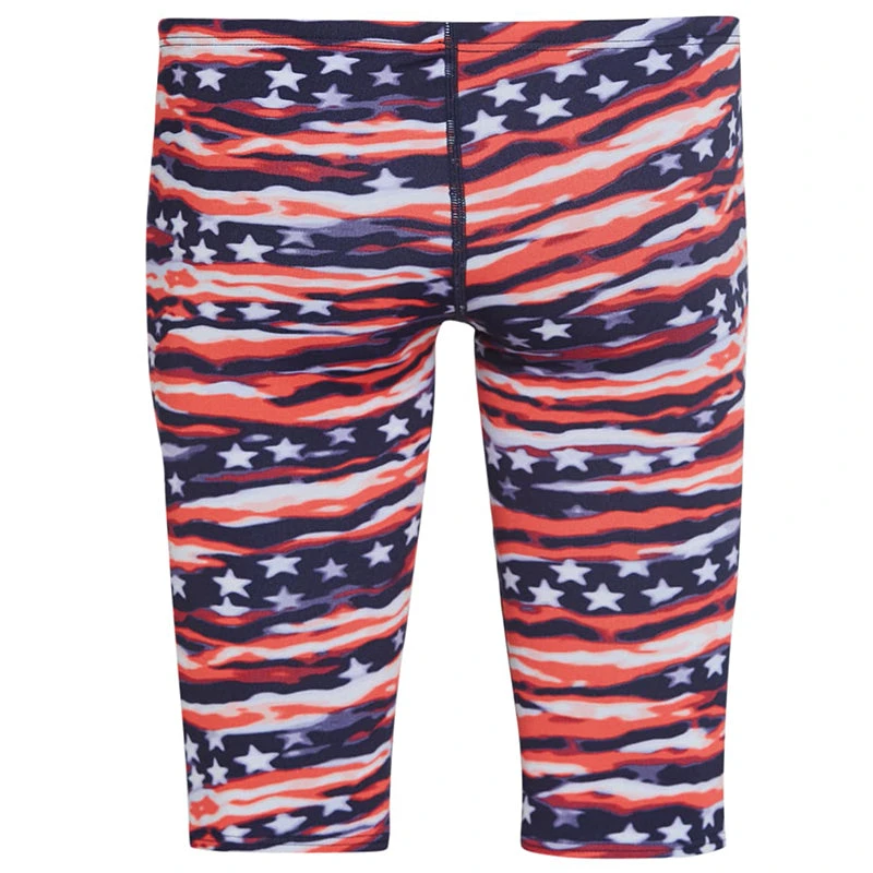 TYR - Men’s All American All Over Jammer Swimsuit - Red/White/Blue - Image 5